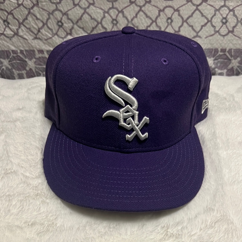New Era Purple white Sox hat